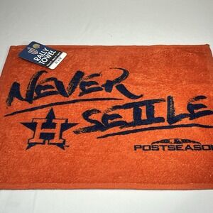 NWT Houston Astros Battle Rag Towel Orange MLB SGA 2018 Post Season